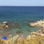 Kieselstrand am Kresten Palace auf Rhodos. Dieser Strand eignet sich hervorragend zum Schnorcheln.