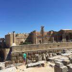 Akropolis von Lindos auf der griechischen Insel Rhodos