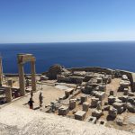 Akropolis von Lindos auf der griechischen Insel Rhodos