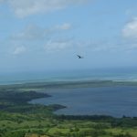 Blick vom Montaña Redonda auf eine Lagune in der Dominikanischen Republik