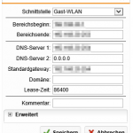 DHCP-Dienst der Schnittstelle in der Sophos UTM zuweisen