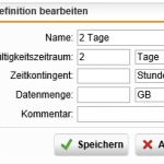 Voucherdefinition in der Sophos UTM bearbeiten